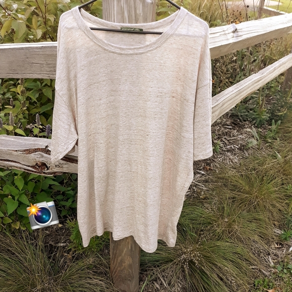 Alternative Earth Tan Crewneck Knit Shirt - Size 3XL Men's Short Sleeve Tee - Picture 7 of 9